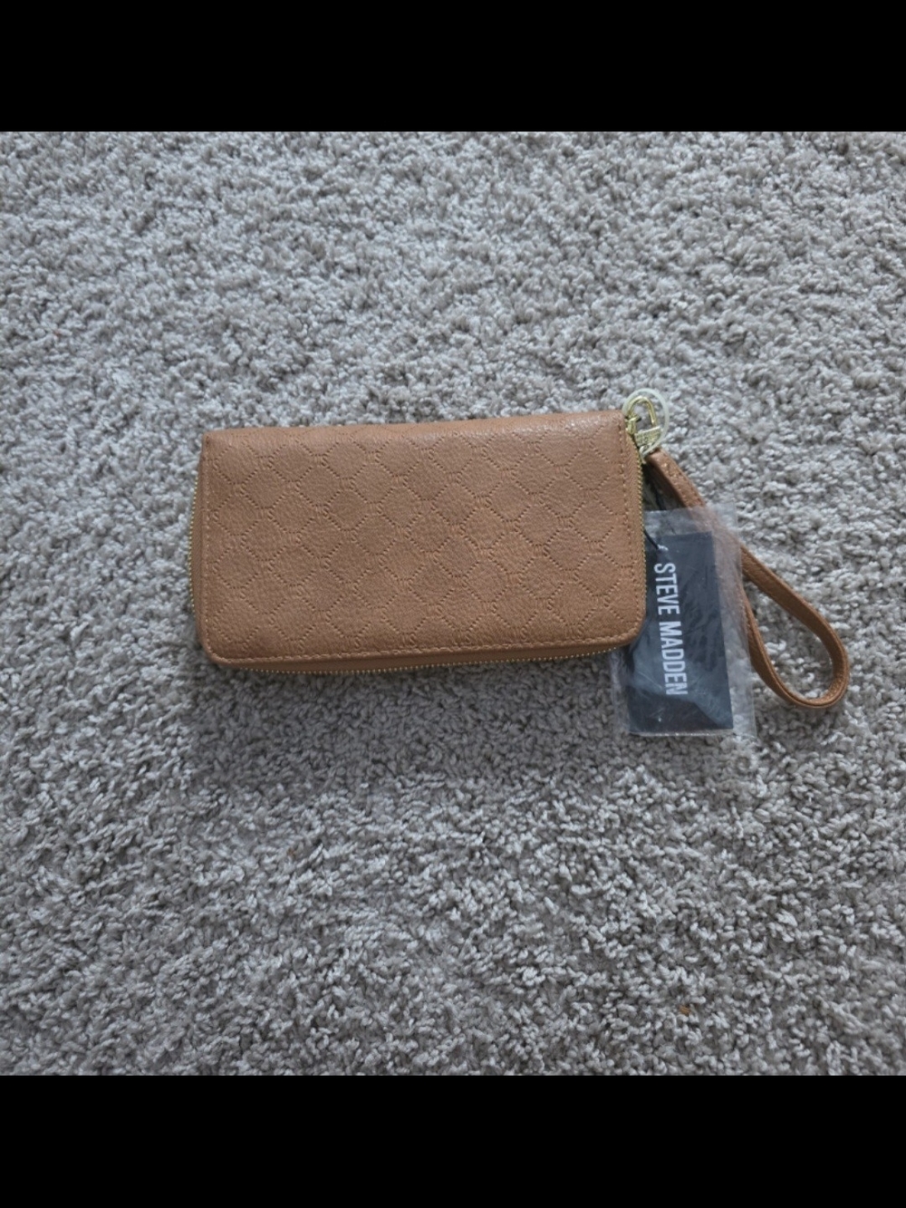 Steve Madden Tan Wristlet Wallet